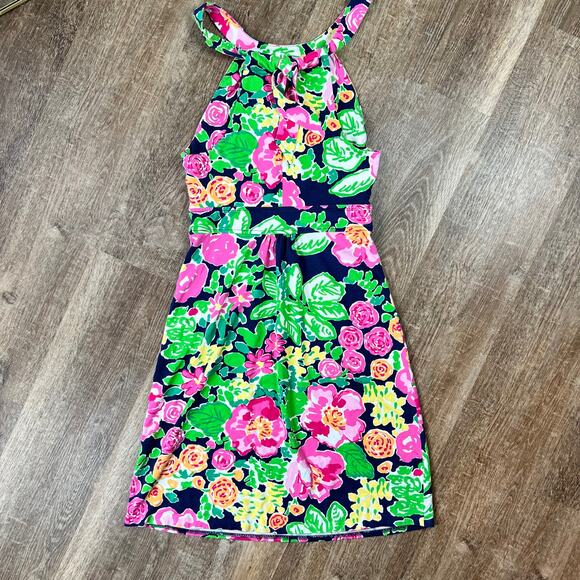 Lilly Pulitzer Getaway Garden Valle Dress Women's XS Multicolor Floral - Picture 5 of 6